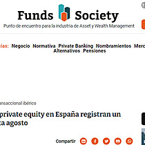 Las transacciones de private equity en Espaa registran un aumento del 14% hasta agosto